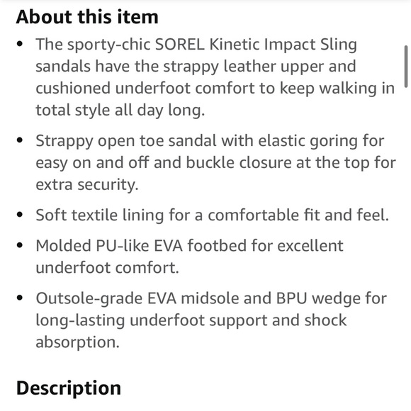 Sorel Kinetic Impact Sling sandal - Picture 12 of 15